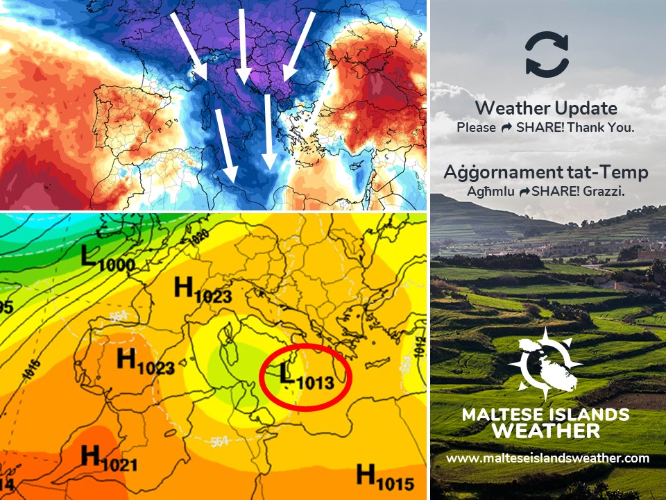 A Change In Weather Taqliba Fit temp Maltese Islands Weather